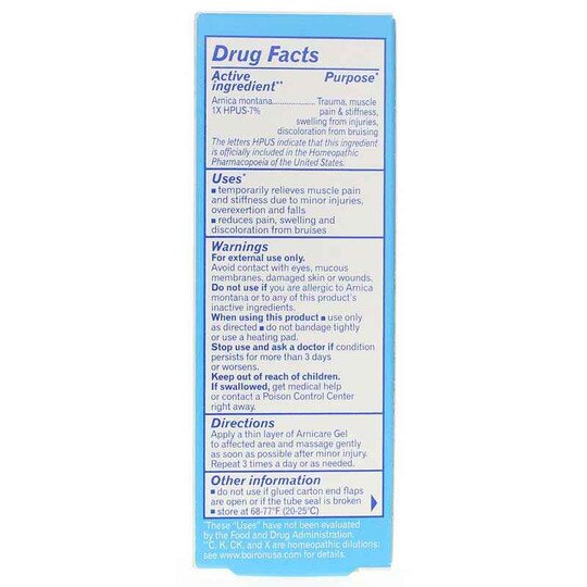 Arnicare Gel, BOR